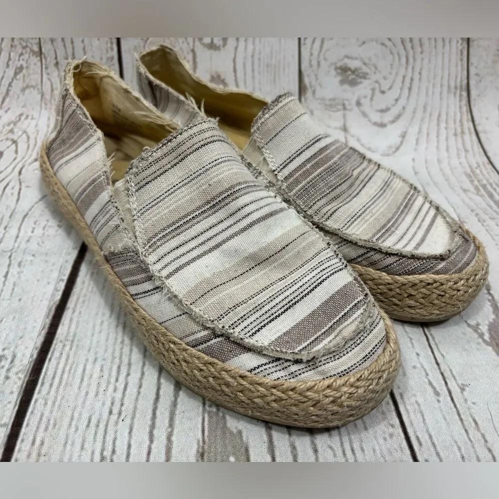 Espirit Women's Noella Espadrille Slip On Taupe Canvas Flats Size 6.5